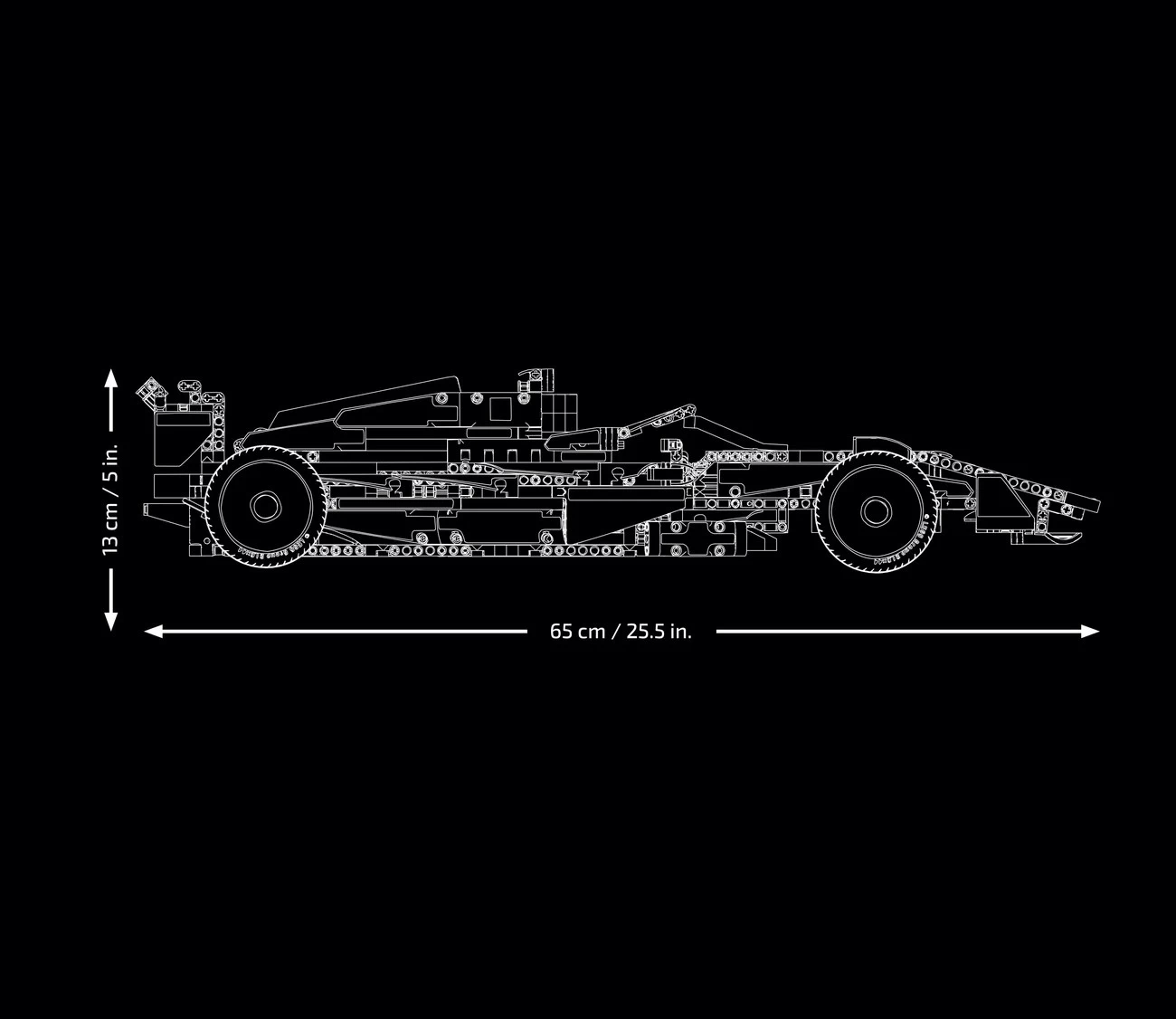 LEGO Technic 42141 - McLaren Formel 1 Bolide - erste Auflage - Alle Sticker