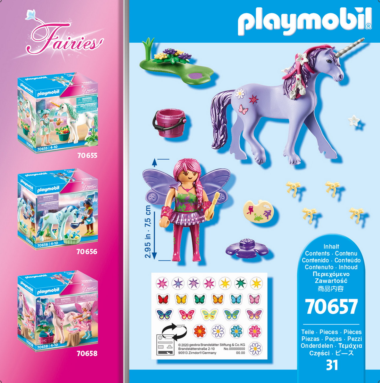 Playmobil 70657 - Einhorn mit Schmück Fee - Fairies