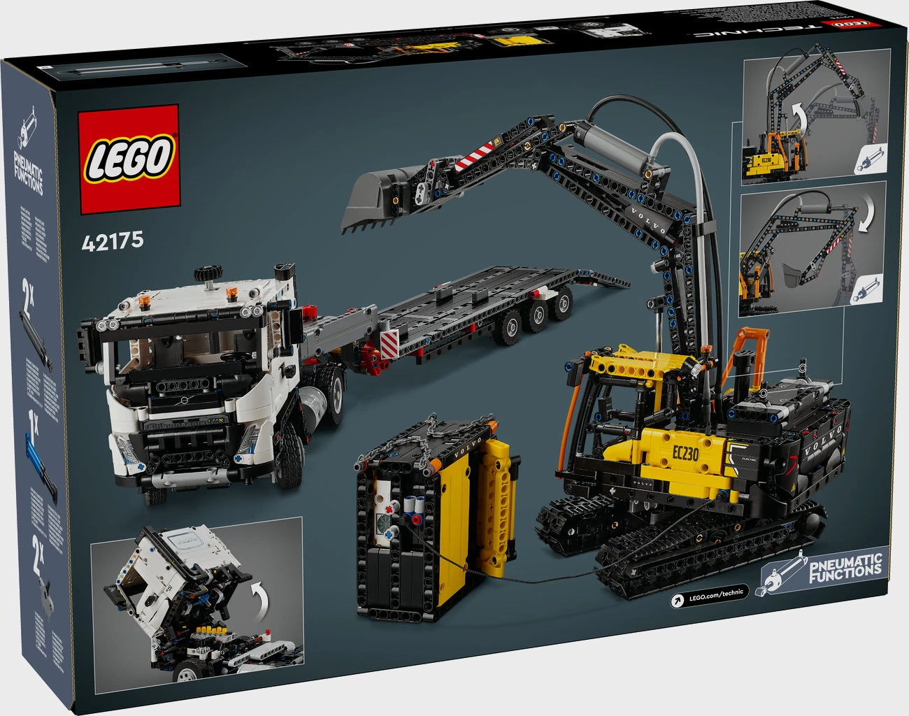LEGO Technic 42175 - Volvo FMX LKW mit EC230 Electric Raupenbagger