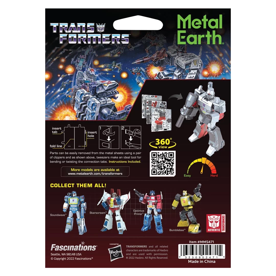 Metal Earth - Megatron - farbig - Transformers