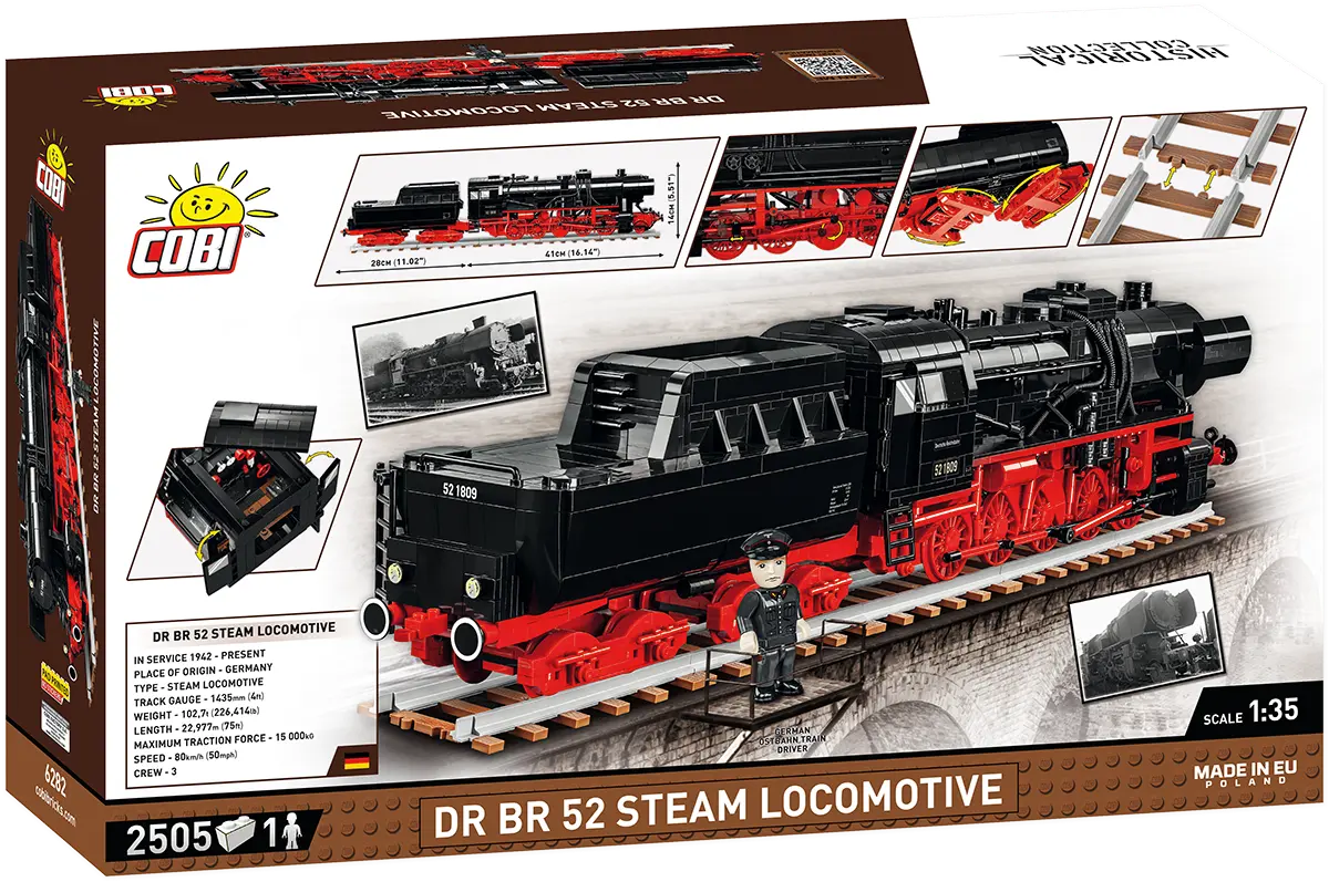 COBI - DR BR 52 Dampf Lokomotive (6282) - Klemmbausteine