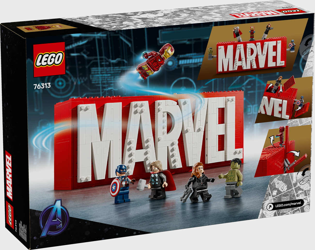 LEGO 76313 MARVEL Logo & Minifiguren