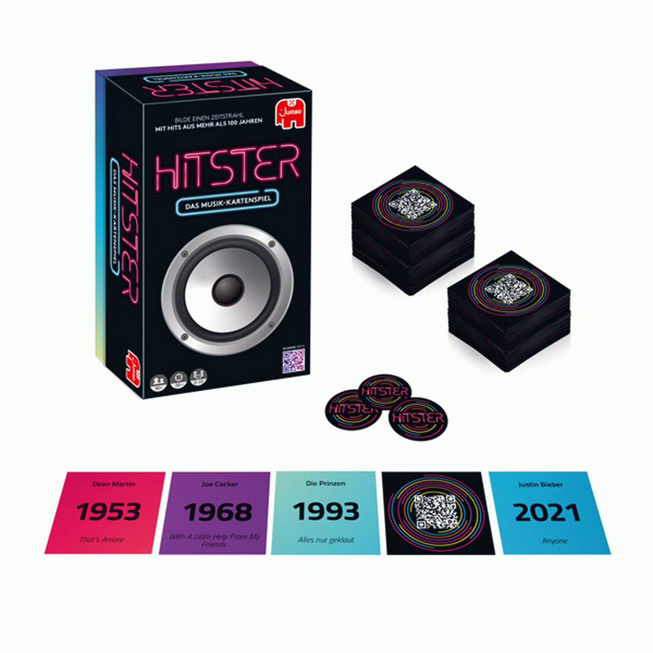 Hitster Musikspiel (Jumbo 19887) - Spiel