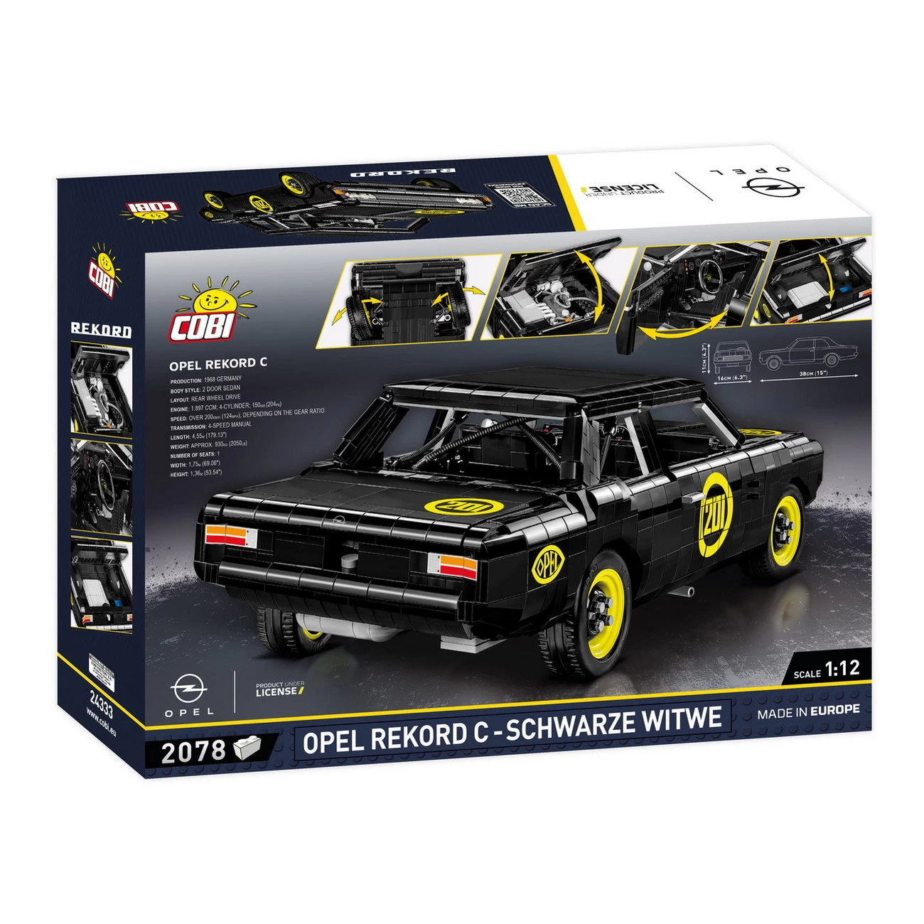 COBI - Opel Rekord C Schwarze Witwe (24333) - Bausteine kaufen