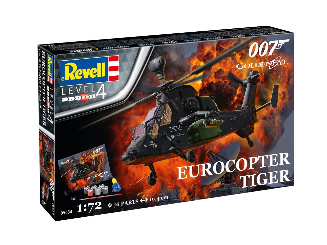 Revell 05654 - Geschenkset James Bond Eurocopter Tiger