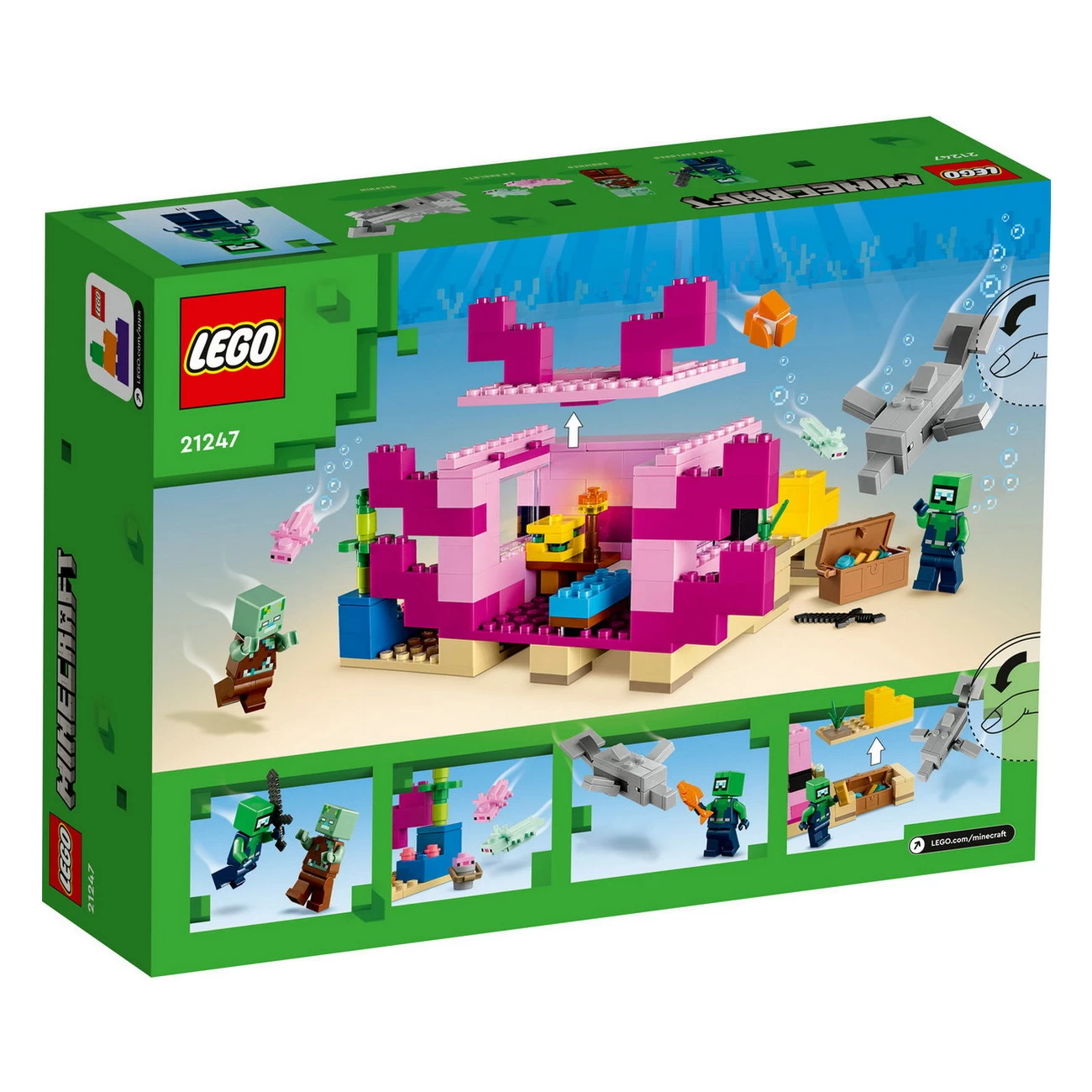 LEGO Minecraft 21247 -  Das Axolotl-Haus