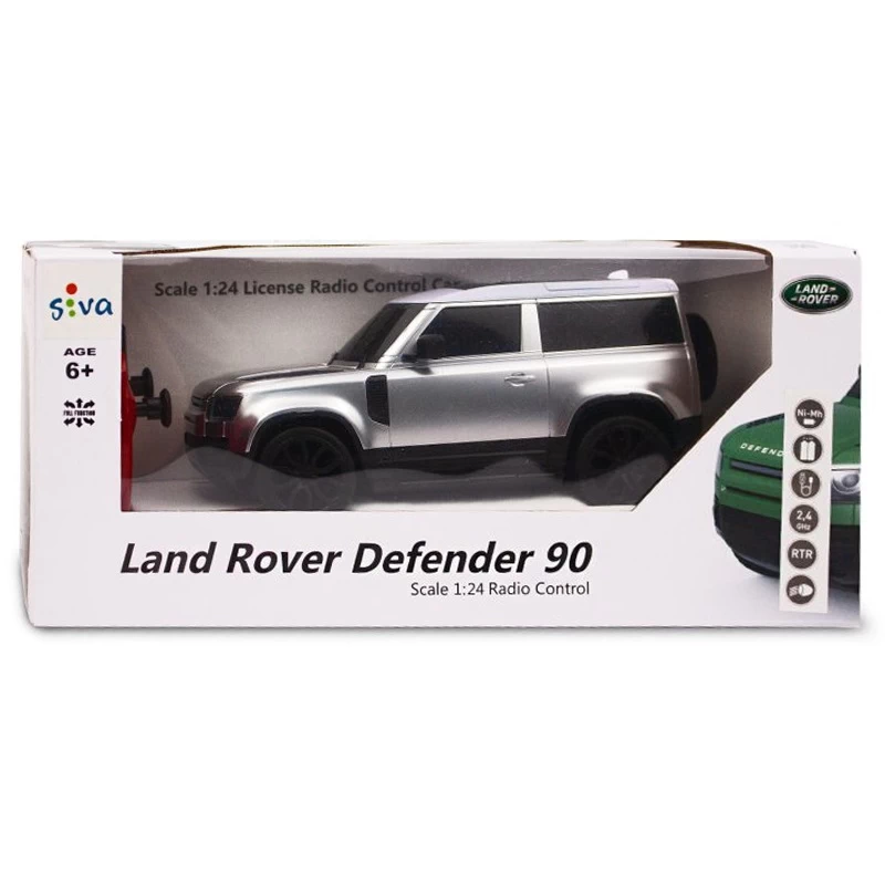 siva - Land Rover Defender 1:24 2.4 GHz RTR silber (51055)