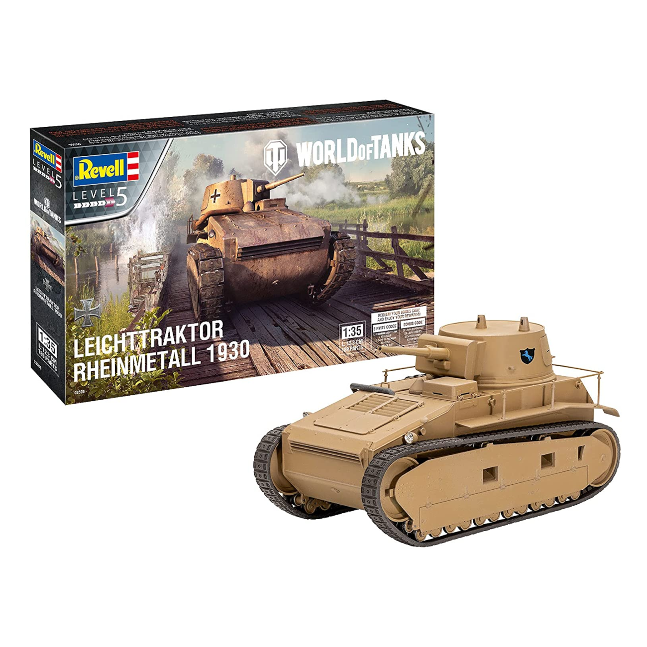 Revell 03506 - Leichttraktor Rheinmetall 1930 World of Tanks