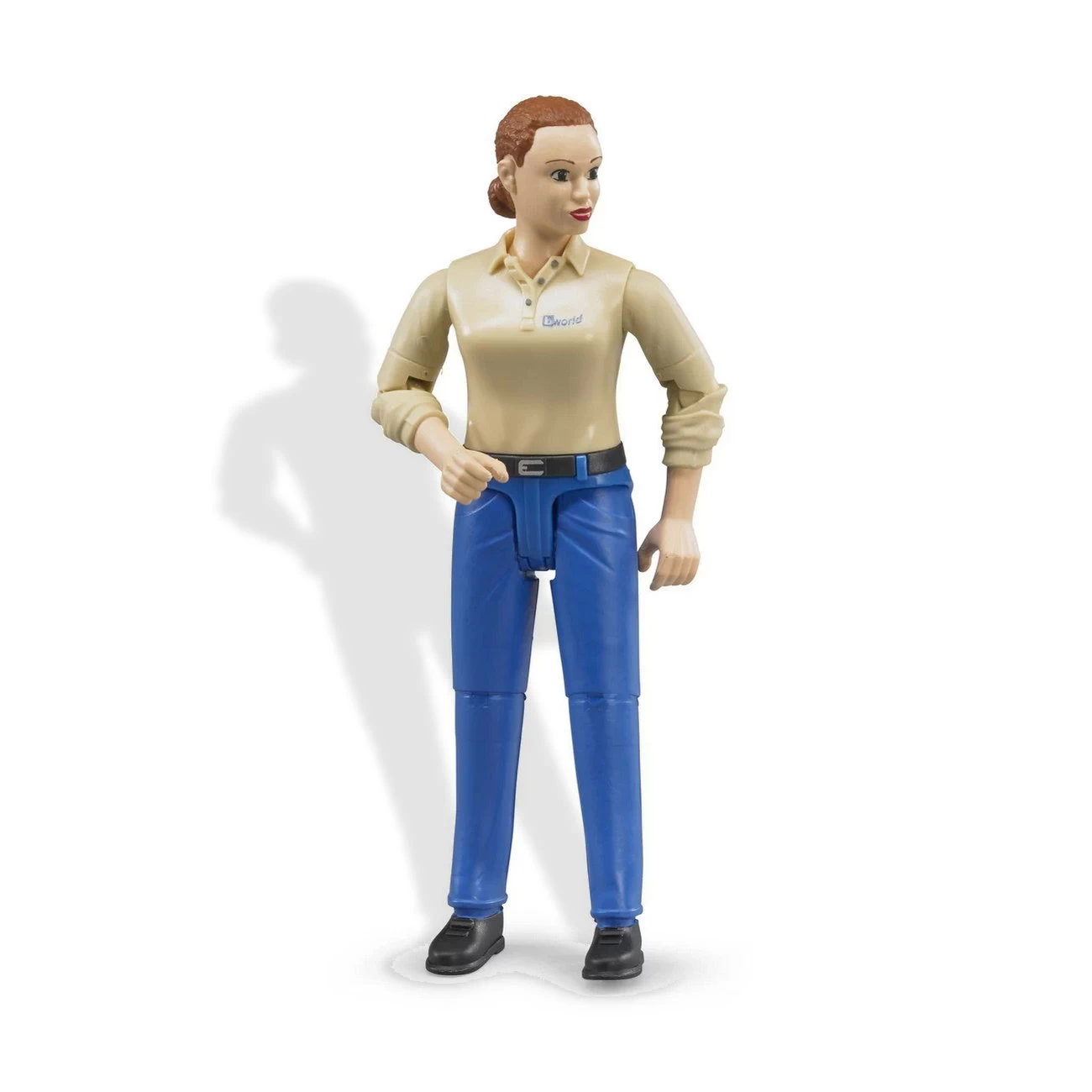 bworld 60408 - Frau mit hellem Hauttyp und blauer Hose