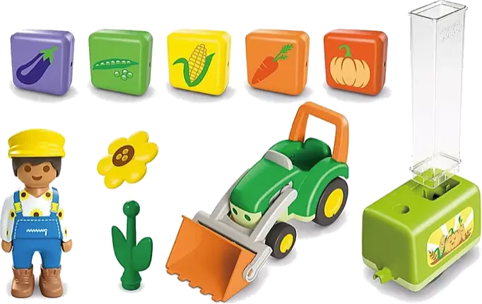 Playmobil 71773 - Traktor mit lustiger Pflanzmaschine - JUNIOR
