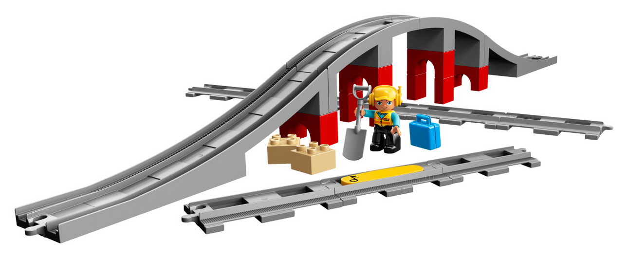 LEGO DUPLO 10872 - Eisenbahnbrücke und Schienen