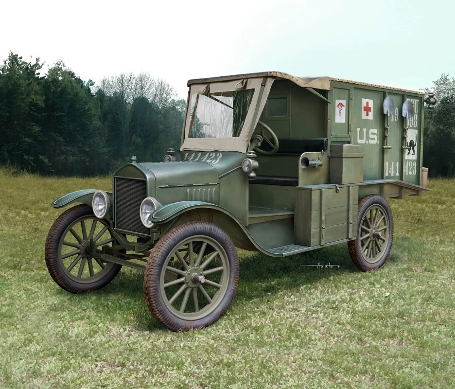 Revell 03285 - Ford T Modell 1917 Ambulance  - Auto Modell
