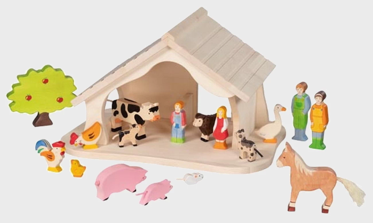 Holztiger Puppenhaus u Weihnachtskrippe (Holztiger 80612)