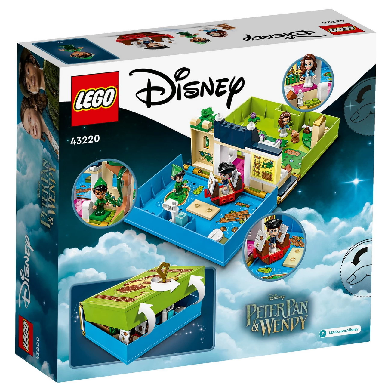 LEGO Disney Princess 43220 - Peter Pan & Wendy - Märchenbuch-Abenteuer