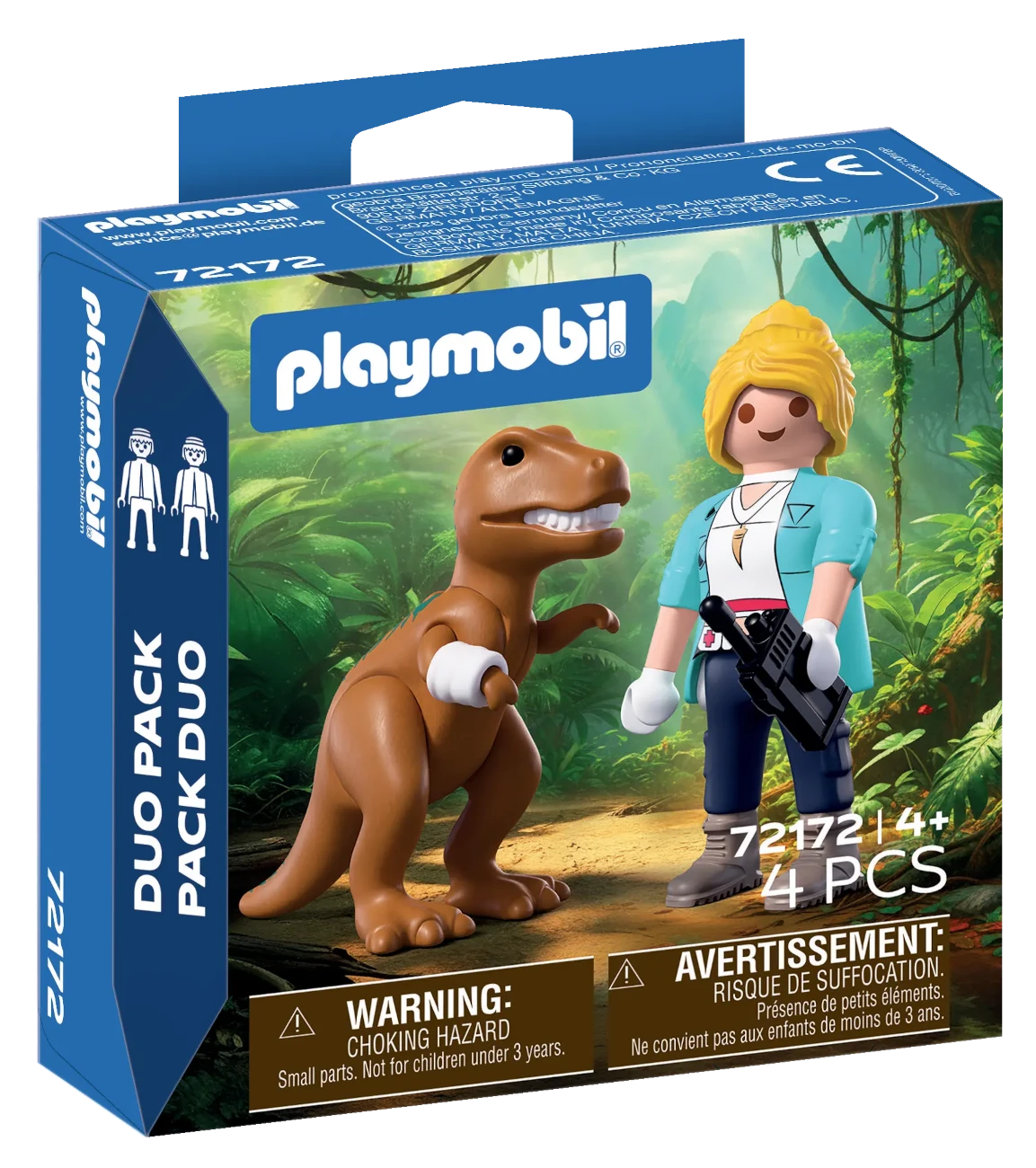 Playmobil-72172-DuoPack-T-Rex-Forscherin Playmobil 72172 - DuoPack T-Rex mit Forscherin