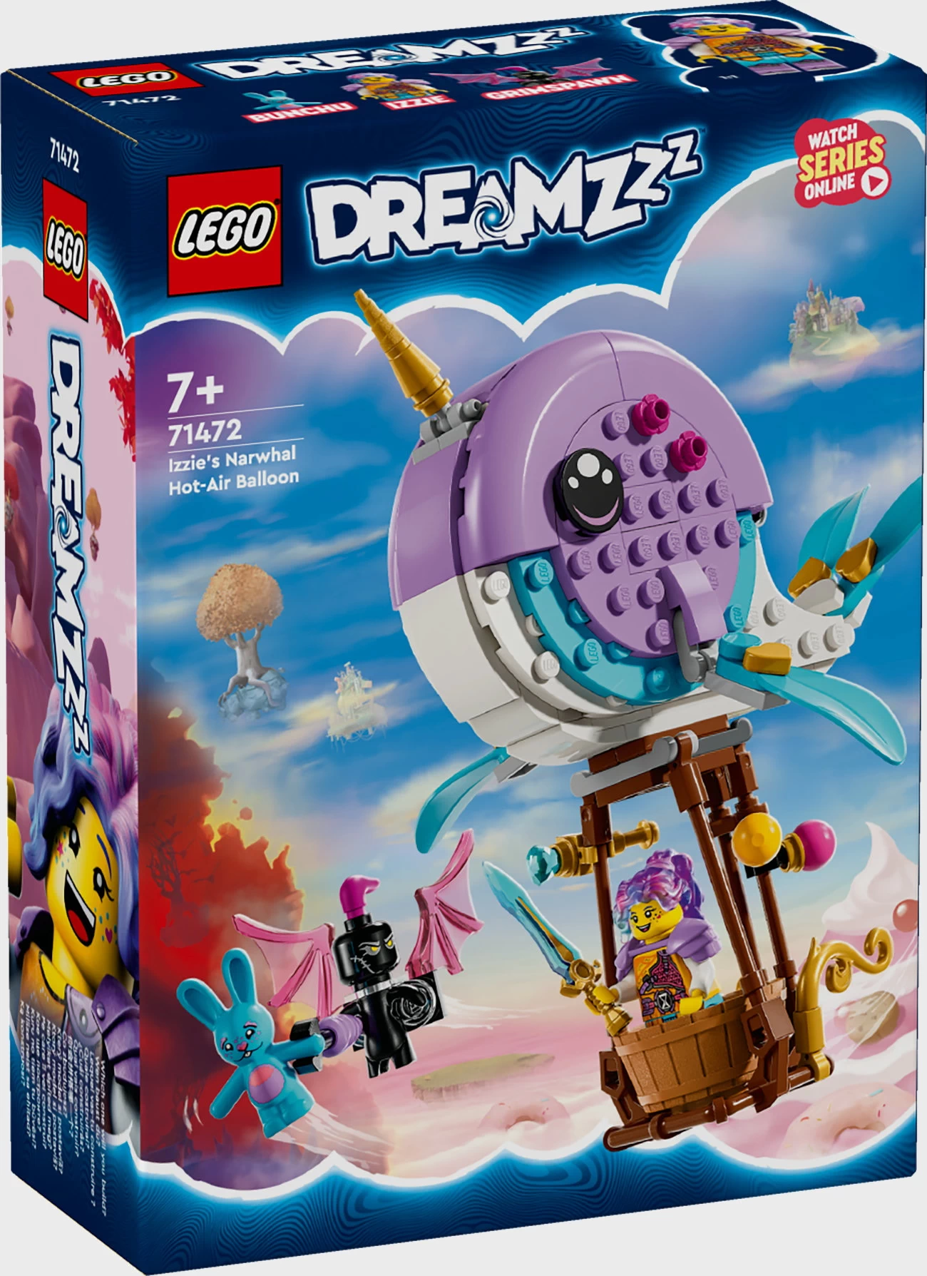 LEGO DREAMZzz 71472 - Izzies Narwal-Heißluftballon