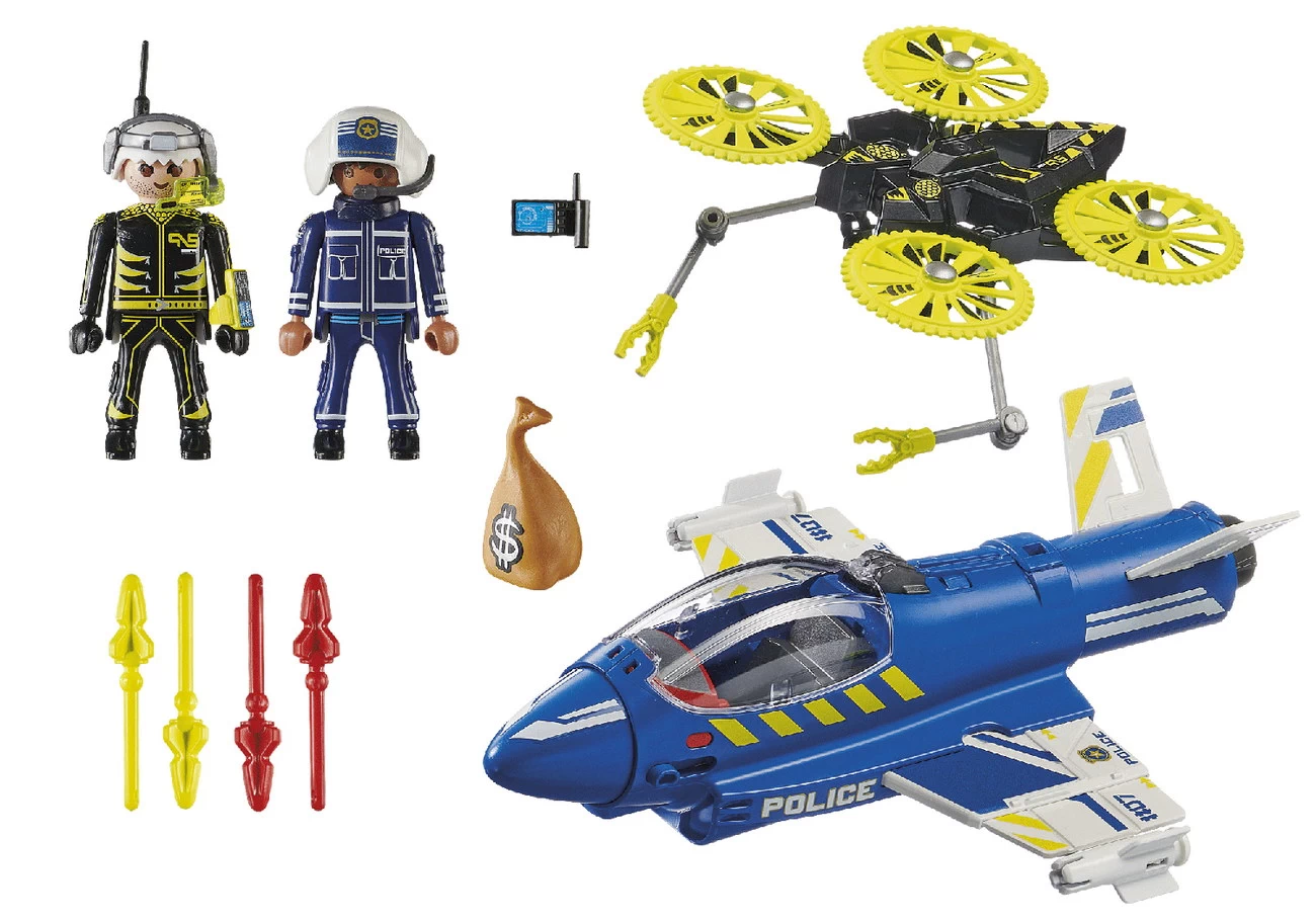 Playmobil 70780 - Polizei Jet: Drohnen Verfolgung (City Action)