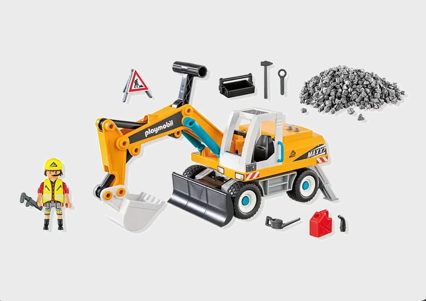 Playmobil 71749 - Großer Bagger - Action Heroes