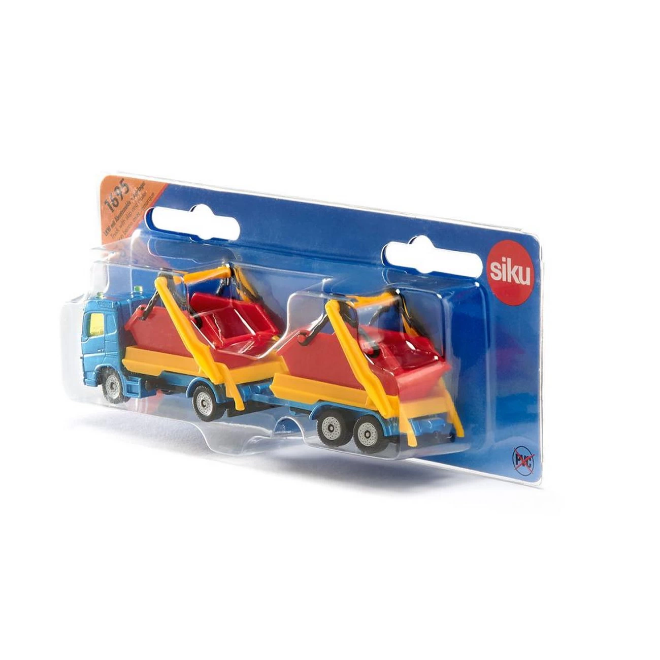 SIKU 1695 - LKW mit Absetzmulde und Anhänger