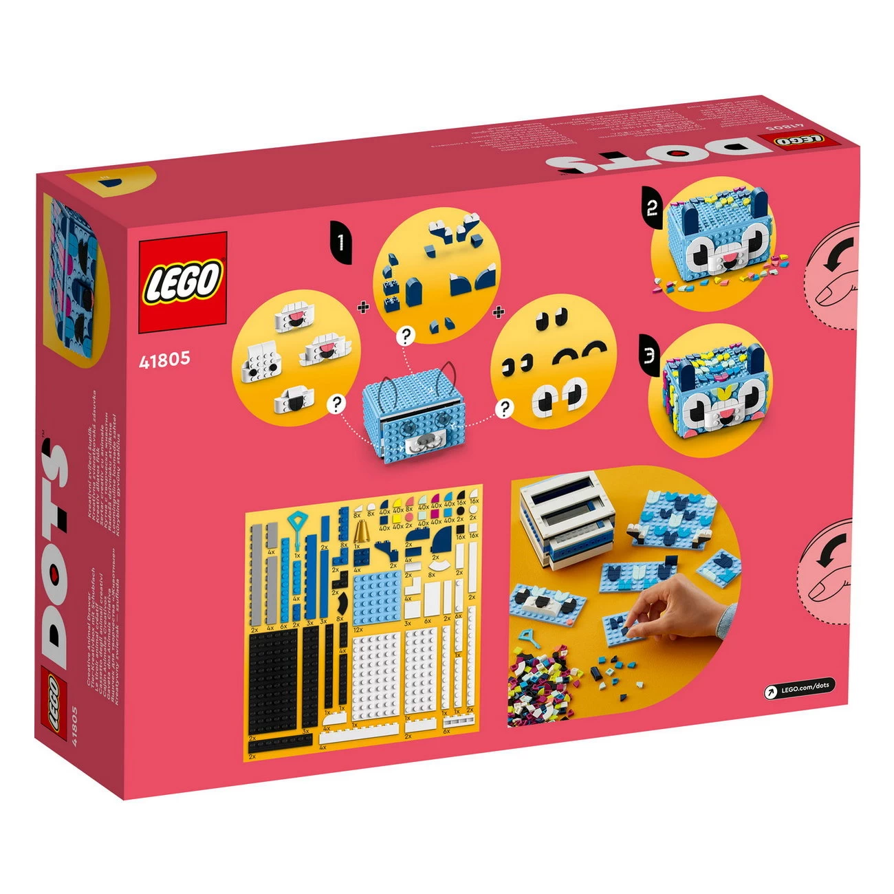 LEGO DOTs 41805 - Tier-Kreativbox mit Schubfach