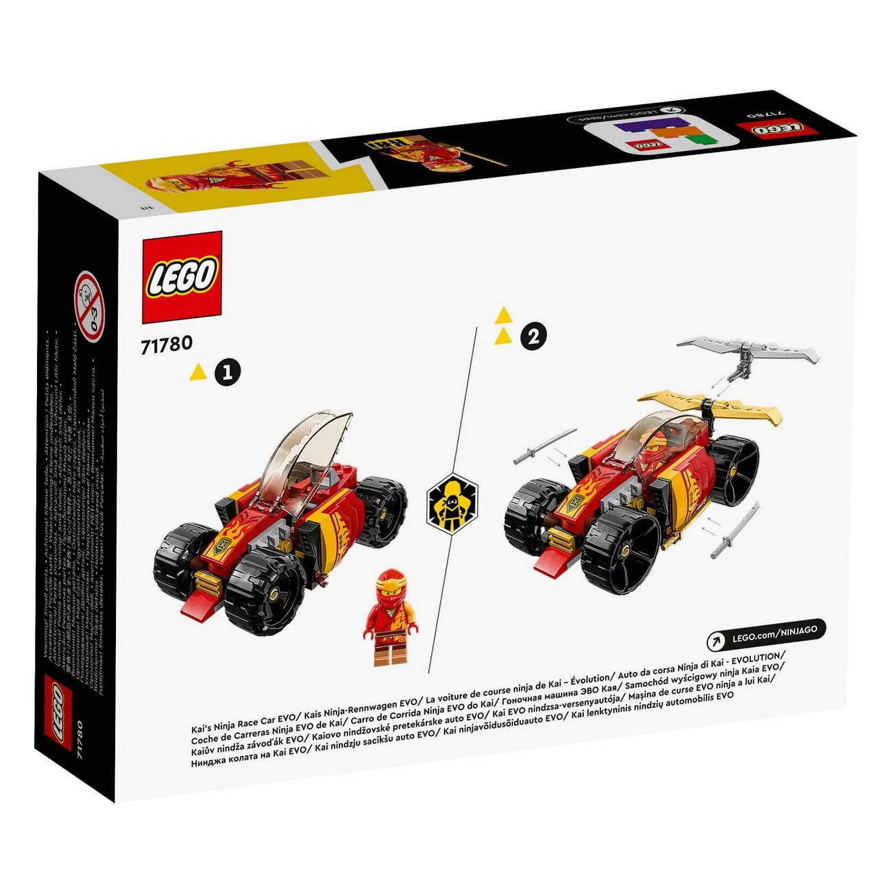LEGO NINJAGO 71780 - Kais Ninja-Rennwagen EVO