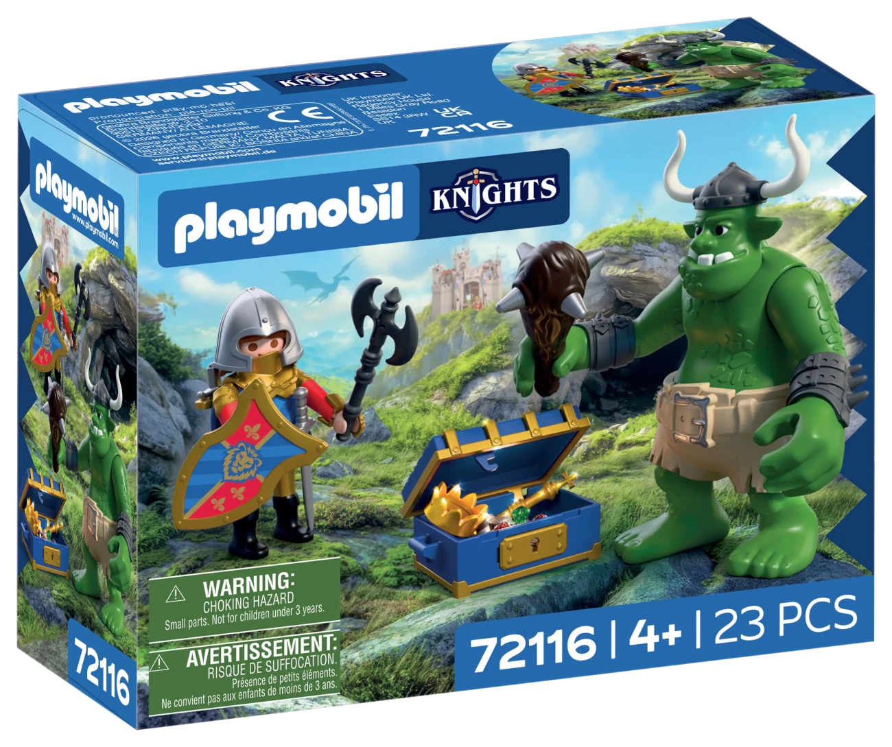 Bild zum Playmobil 72116 - Troll mit Löwenritterschatz