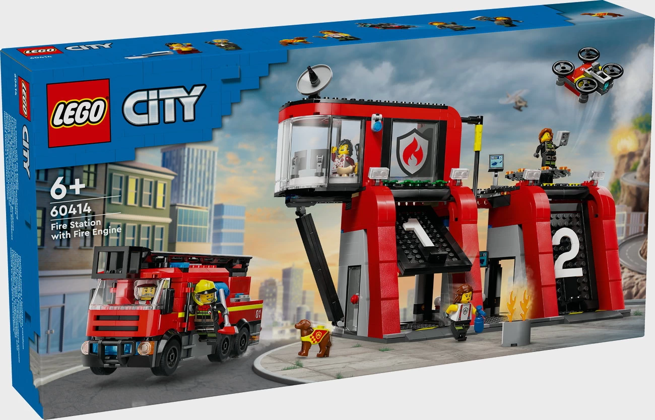 LEGO City 60414 - Feuerwehrstation mit Drehleiterfahrzeug