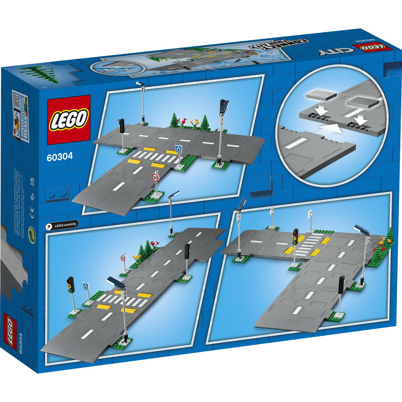 LEGO City 60304 - Straßenkreuzung mit Ampeln