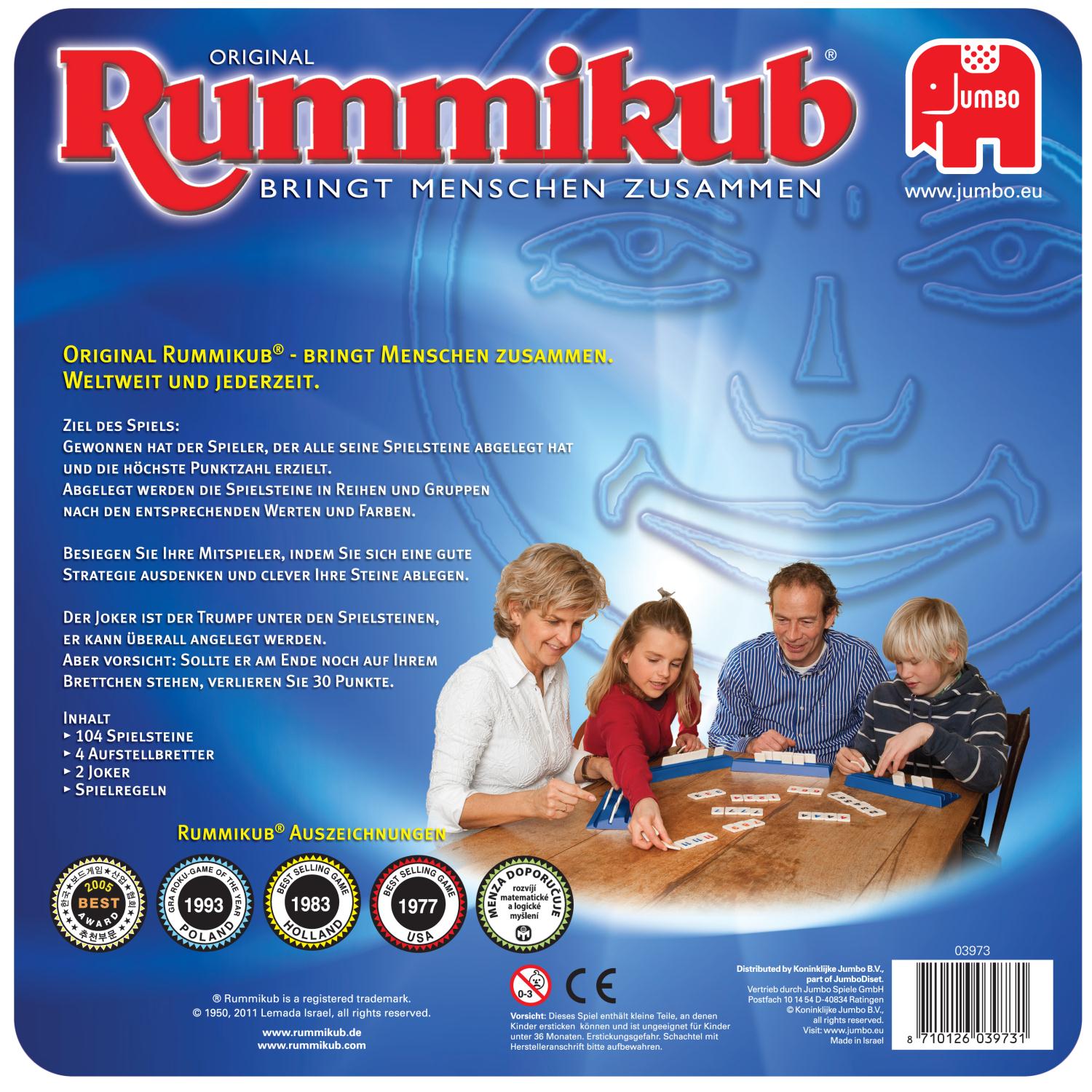 Original Rummikub (Jumbo 03973) in Metalldose