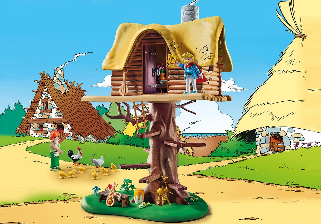 Asterix Barde Troubadix mit Baumhaus (71016)