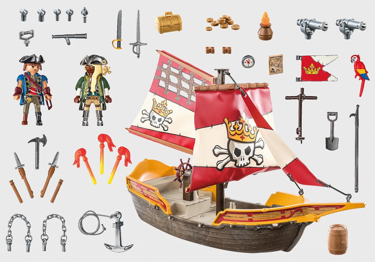 Playmobil 71418 - Kleines Piratenschiff - Pirates