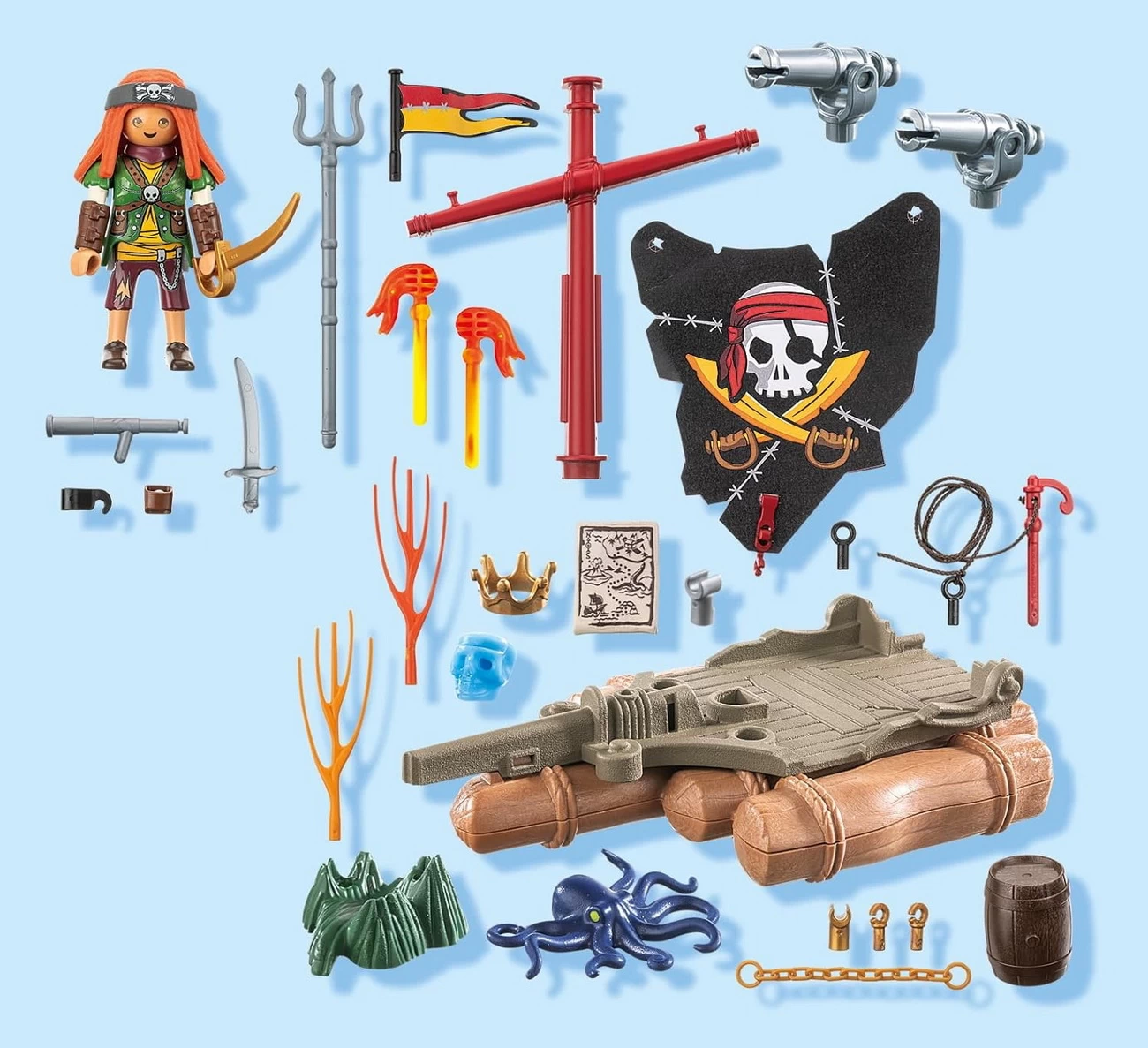 Playmobil 71794 - Schatzbergung auf Piratenfloss - Pirates