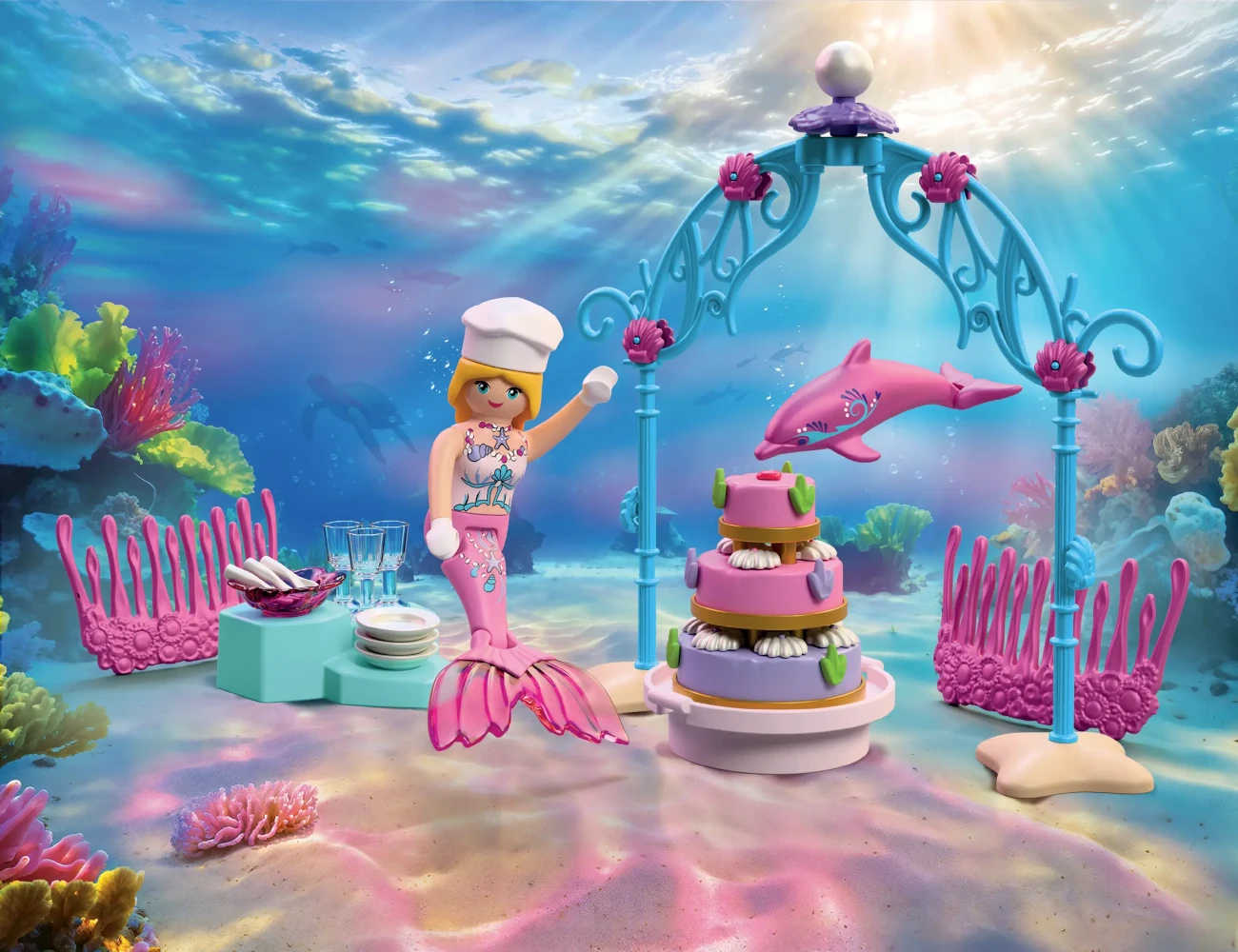 Bild zum Playmobil 72108 - Unterwasserhochzeit Buffet - Fantasy Magic