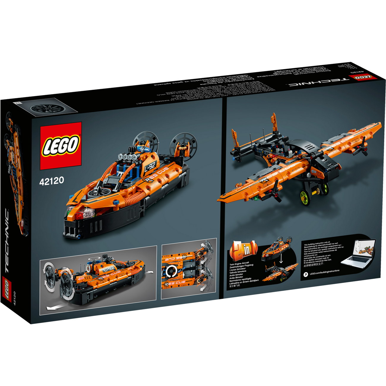 LEGO Technic 42120 - Luftkissenboot für Rettungseinsätze