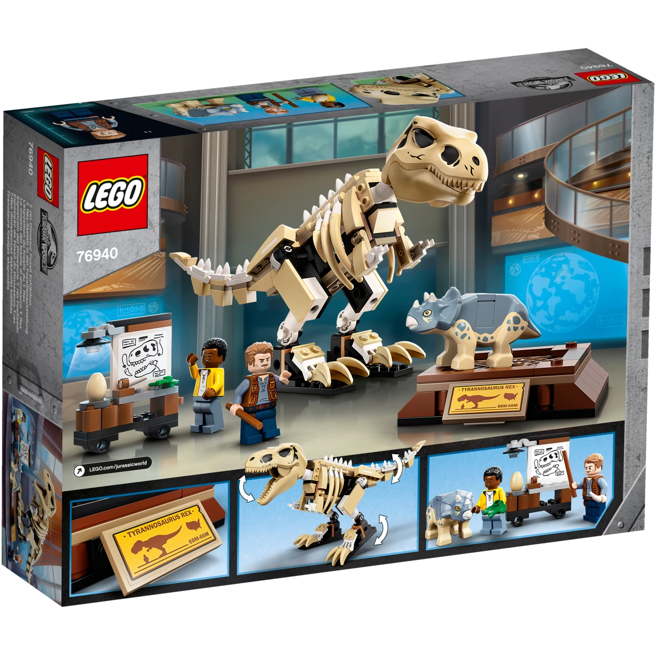 LEGO Jurassic World 76940 - T-Rex Skelett in der Fossilienausstellung