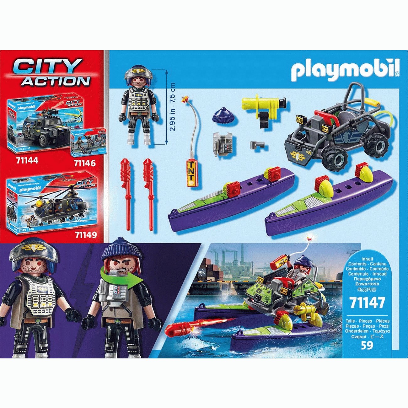 Playmobil 71147 - SWAT Multi Terrain Quad - City Action