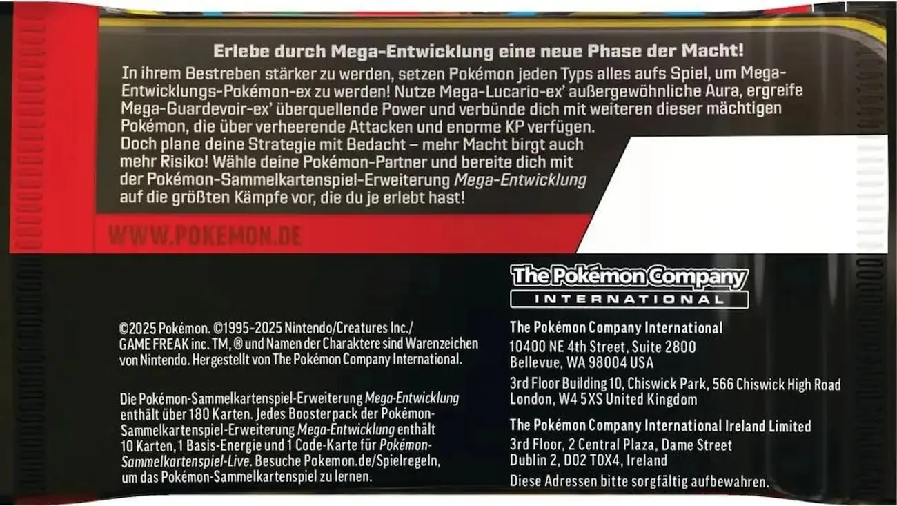 Pokemon Booster Pack Mega Entwicklung