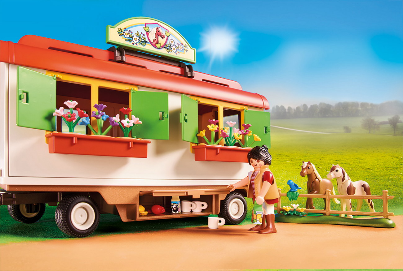 Playmobil 70510 - Ponycamp-Übernachtungswagen - Country