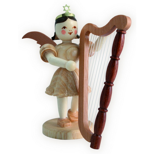 Blank Kurzrock-Engel mit Harfe