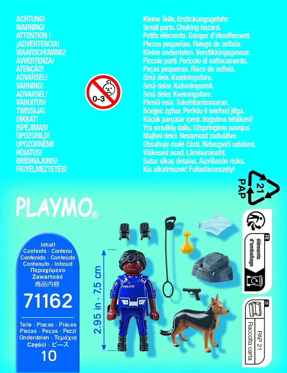 Playmobil 71162 - Polizist mit Spürhund - Special Plus