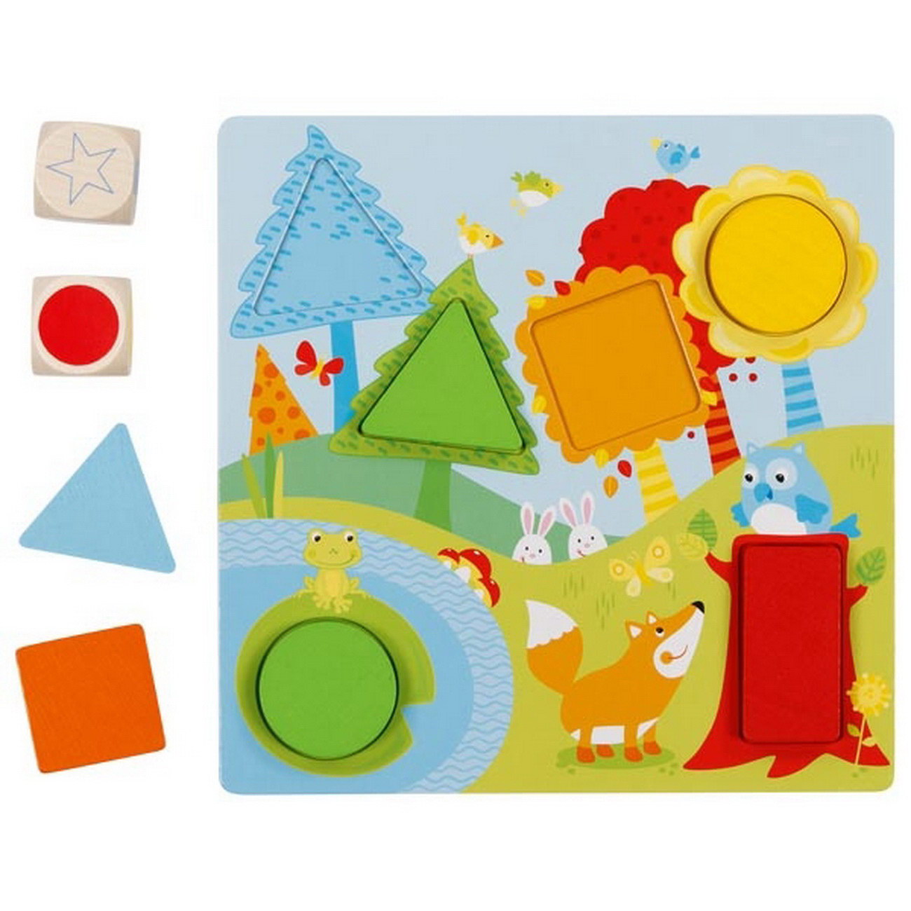 Farbwürfelspiel Geometrische Formen (56760)