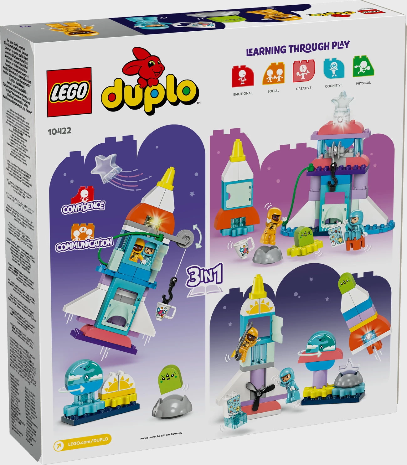 LEGO DUPLO 10422 - 3-in-1-Spaceshuttle für viele Abenteuer