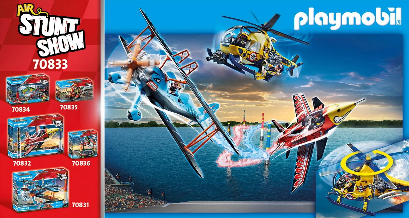 Playmobil 70833 - Filmcrew Helikopter - Air Stuntshow