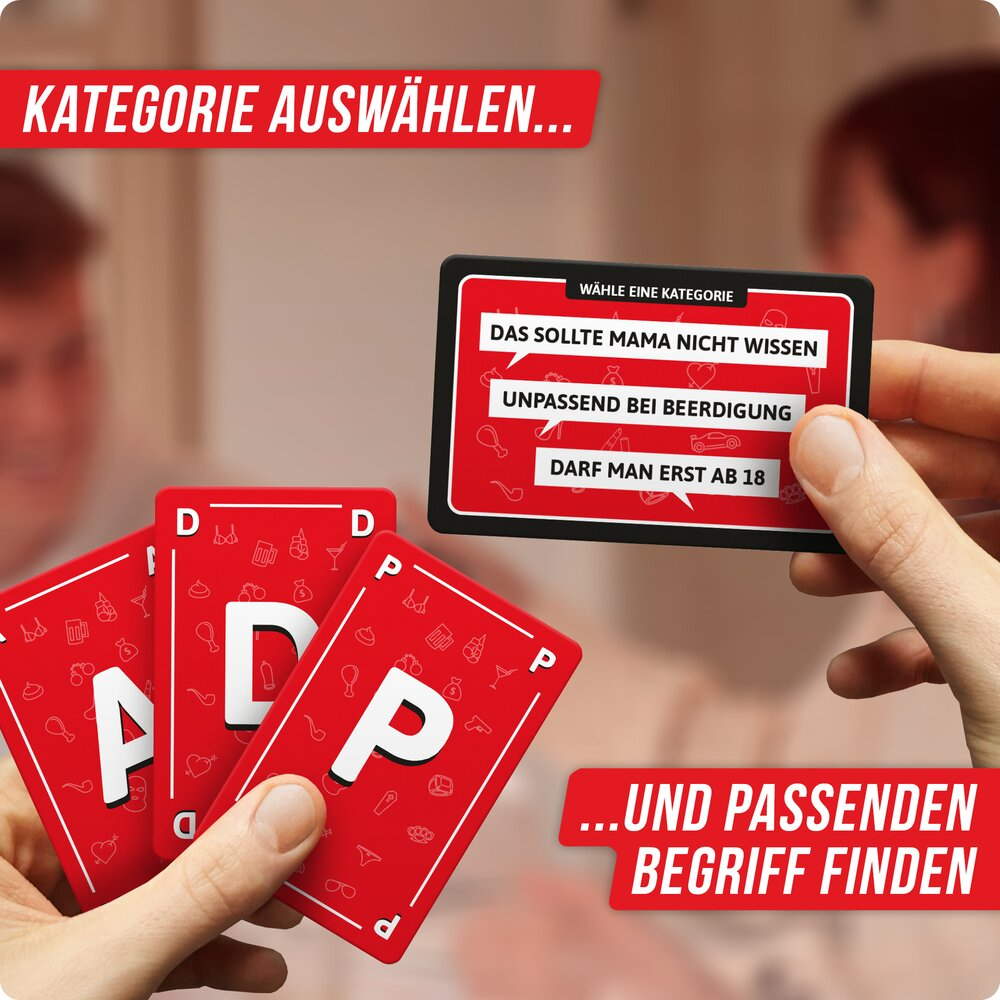 Rotlicht Kartenspiel - STADT LAND VOLLPFOSTEN (DENKRIESEN)