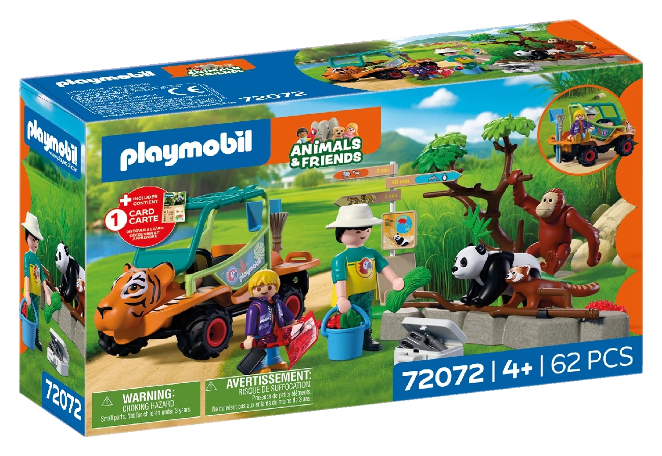 Playmobil 72072 - Zoo: Tierpflegermobil - Animals and Friends