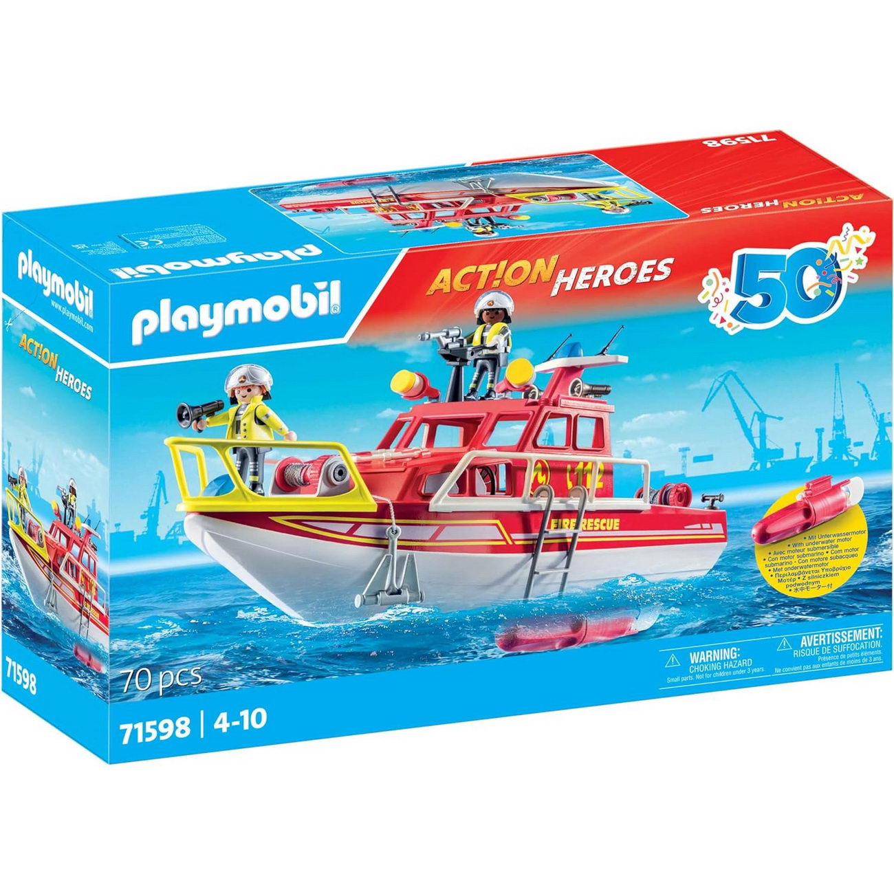 Playmobil 71598 - Feuerlöschboot