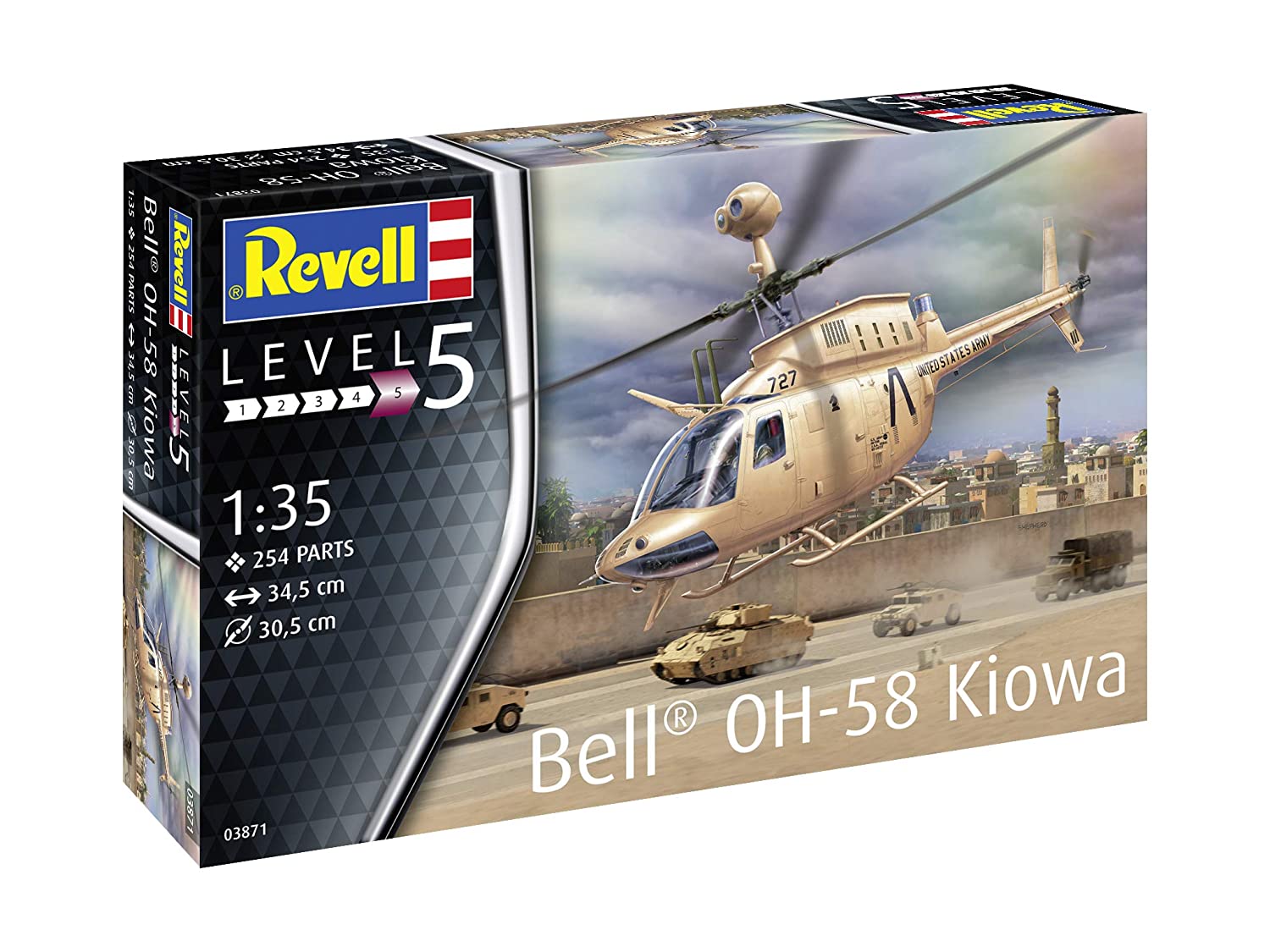 Revell 03871 - Bell OH-58 Kiowa  Modell Helikopter