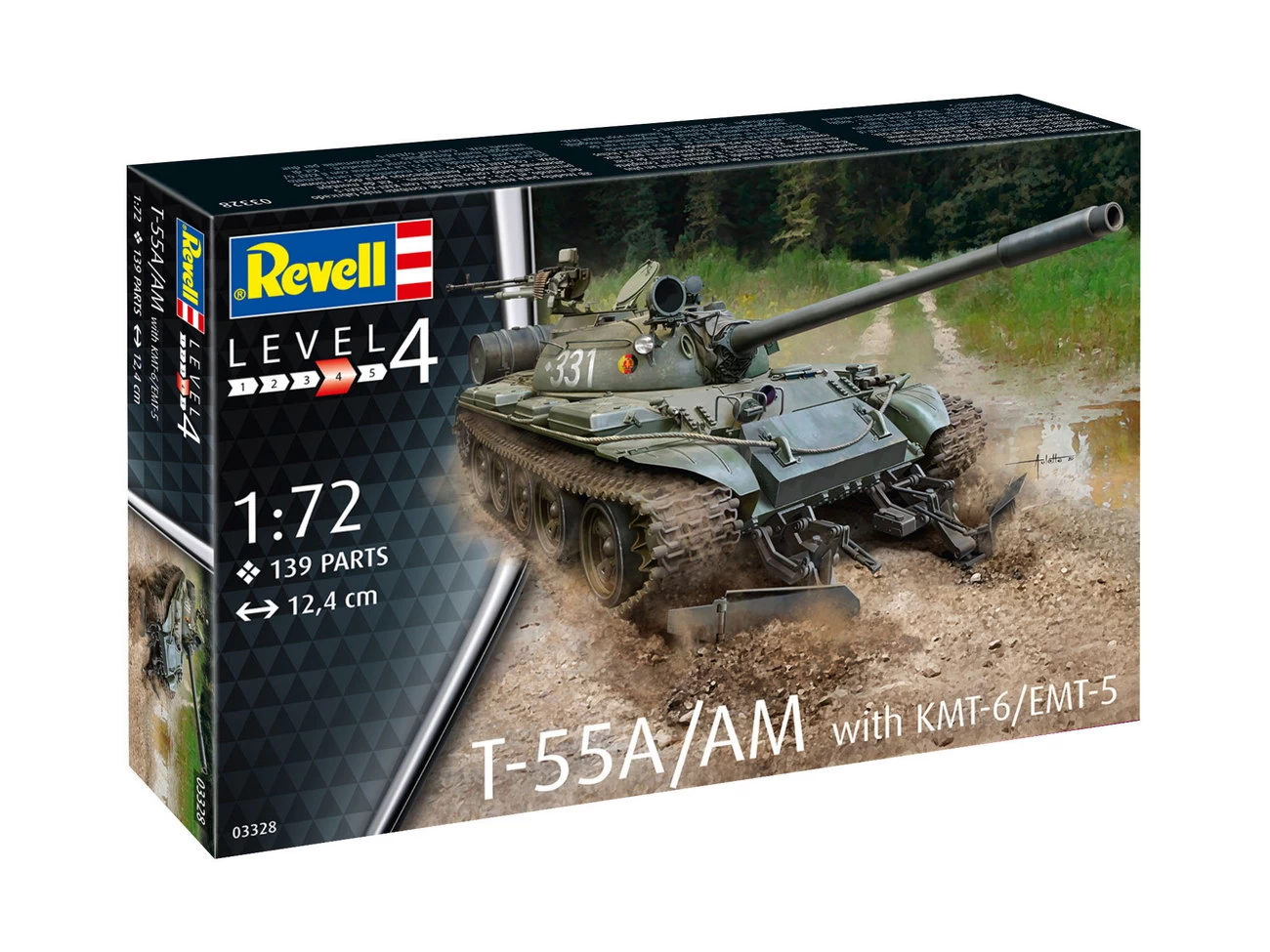 Revell 03328 - T-55A/AM mit KMT-6/EMT-5
