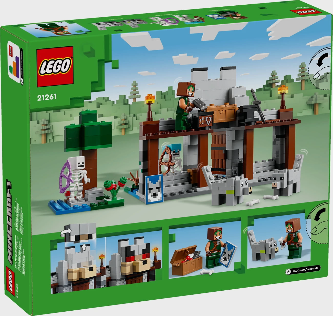 LEGO Minecraft 21261 - Die Wolfsfestung