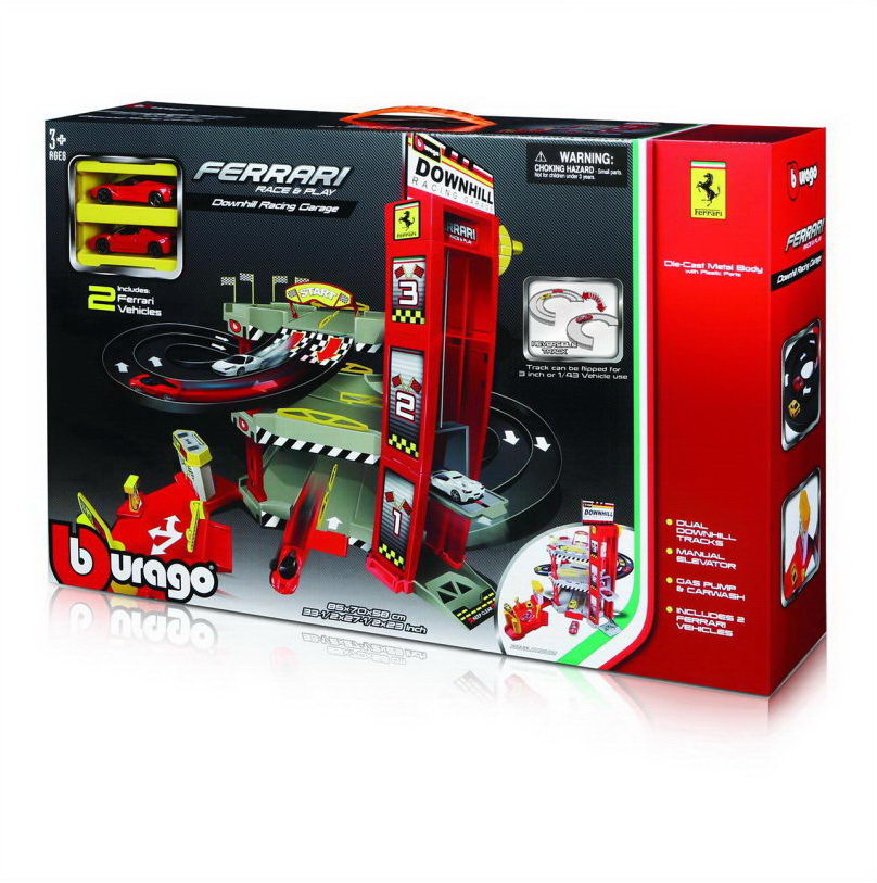 BBurago 1:64 Ferrari Double Lane Racing Garage (18-56096)